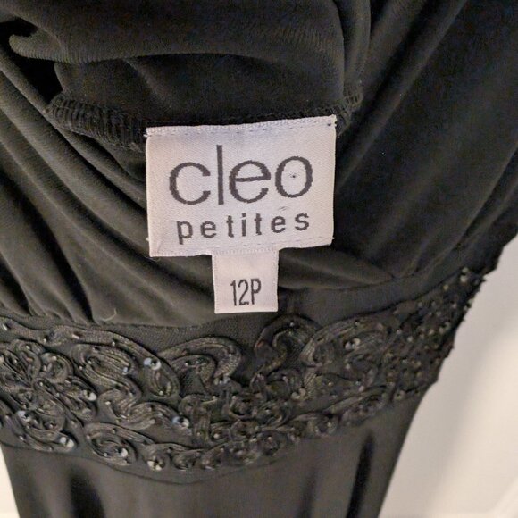 Cleo Petites Holiday Party Dress | Size 12P, V-Neck, Empire Waist, Midi, Swing - Picture 6 of 9